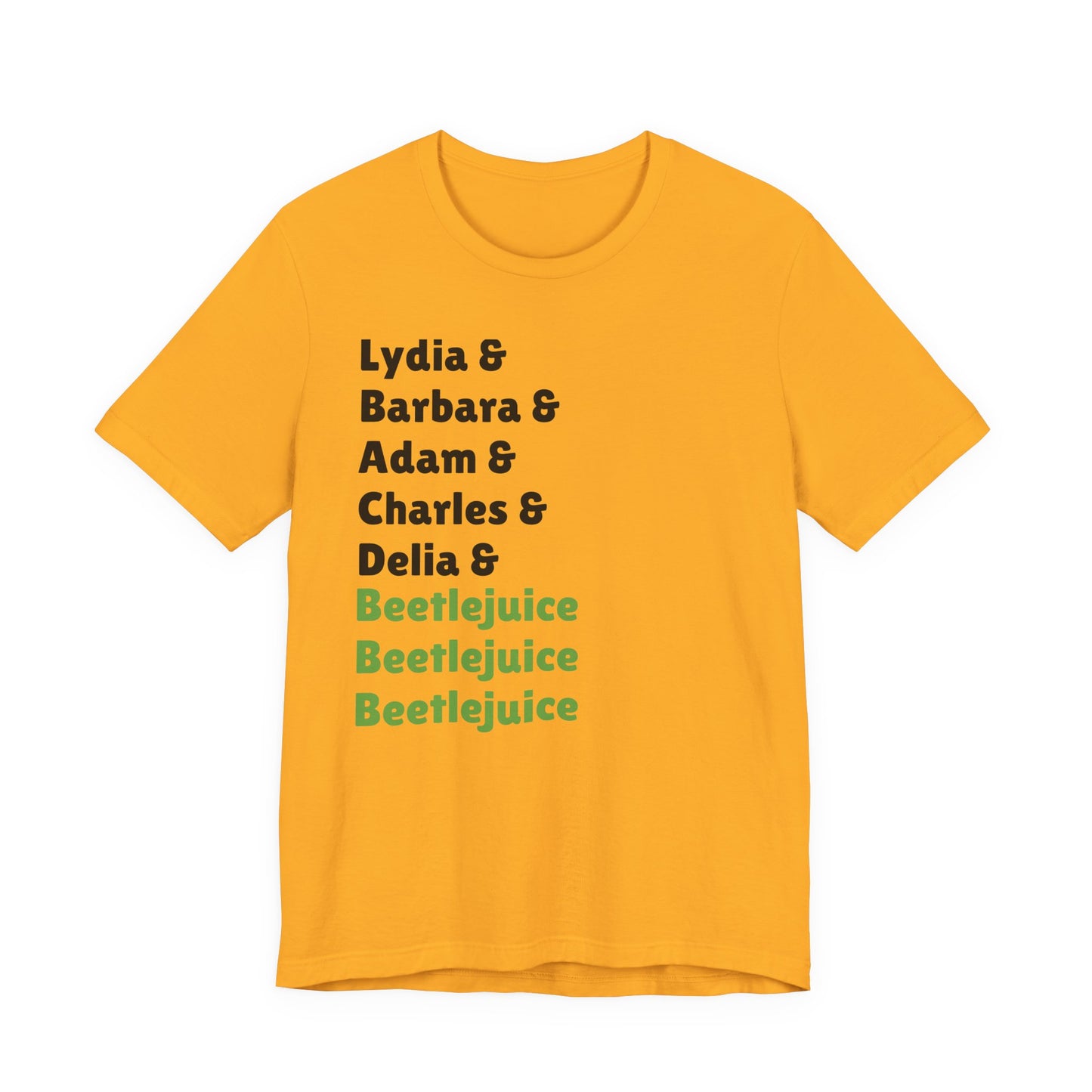 Beetlejuice Characters List T-Shirt