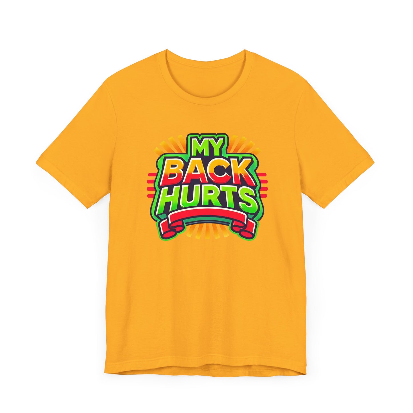 My Back Hurts Retro 80s Shirt – Nostalgic Cartoon-Inspired Design for 80s Kids