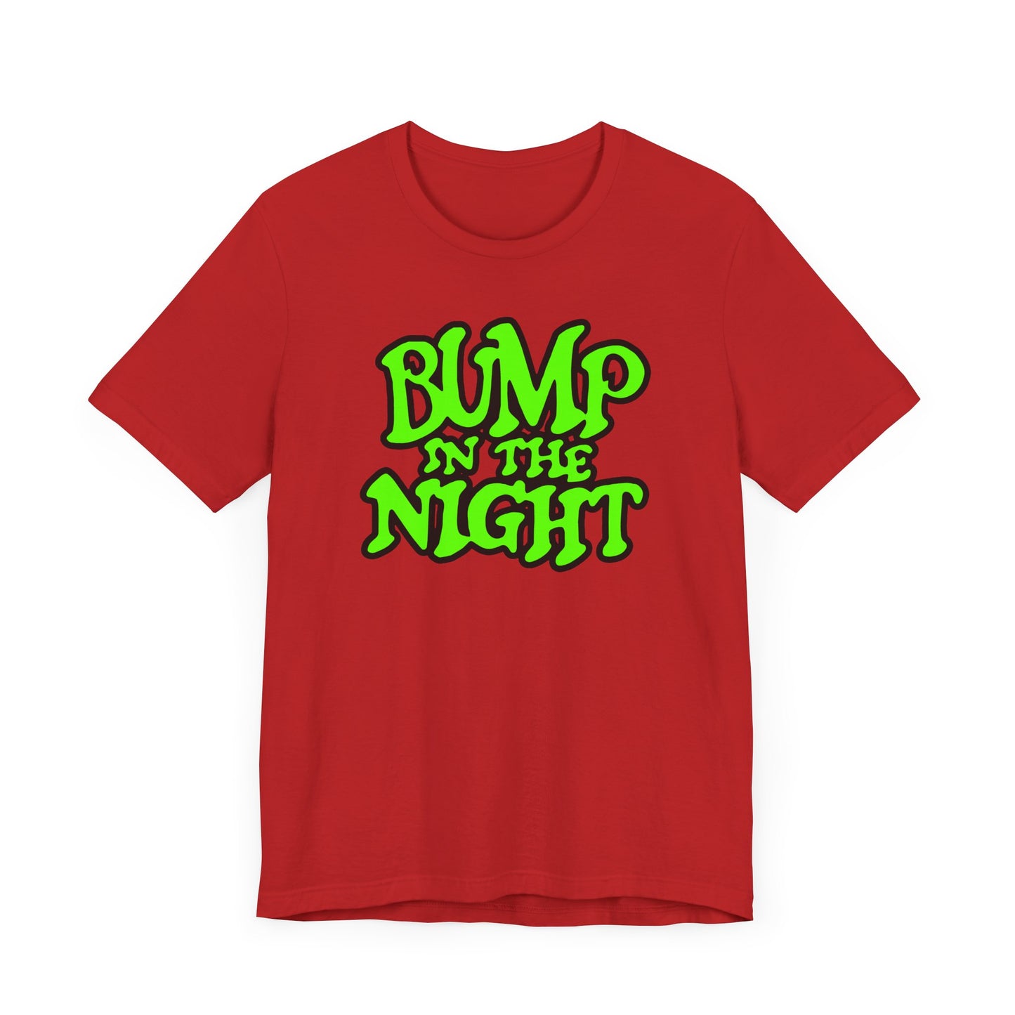 Bump in the Night Short Sleeve Tee Shirt - A Nostalgic Nod to 90s Claymation