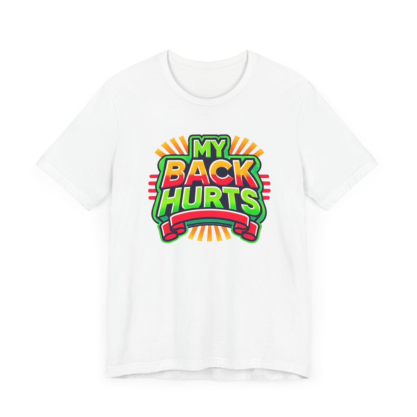 My Back Hurts Retro 80s Shirt – Nostalgic Cartoon-Inspired Design for 80s Kids