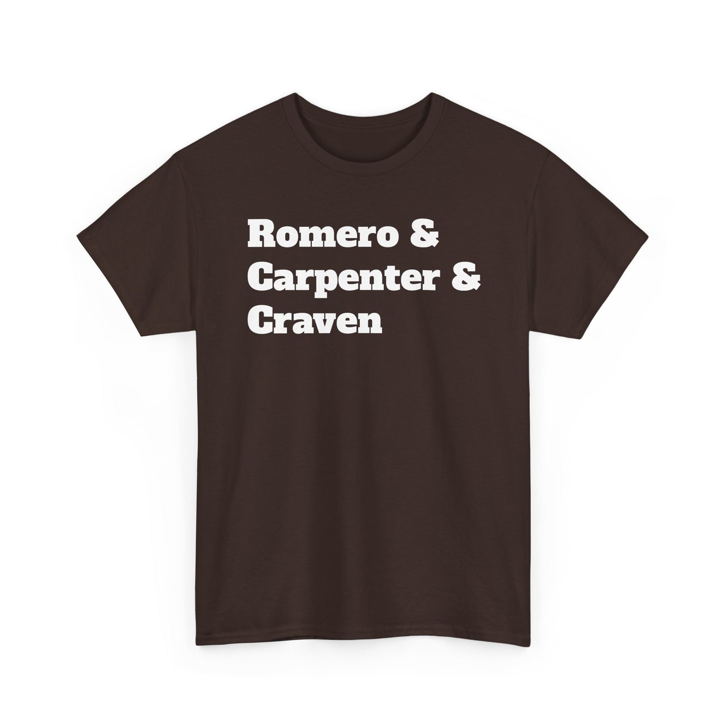 American Horror Directors T-Shirt – Tribute to Romero, Carpenter, and Craven