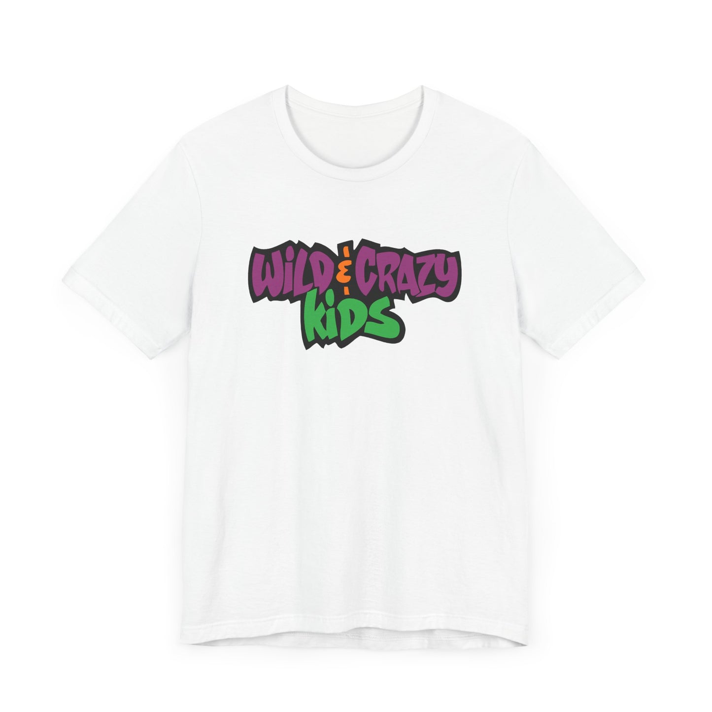 Wild and Crazy Kids Short Sleeve Tee Shirt - A Nostalgic Throwback for 80s and 90s Fans