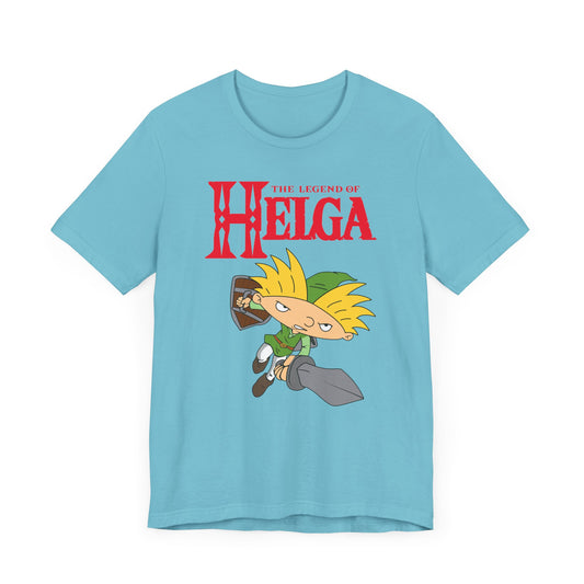 Hey Arnold! The Legend of Helga Short Sleeve T-Shirt - Retro Nickelodeon Inspired Nostalgia