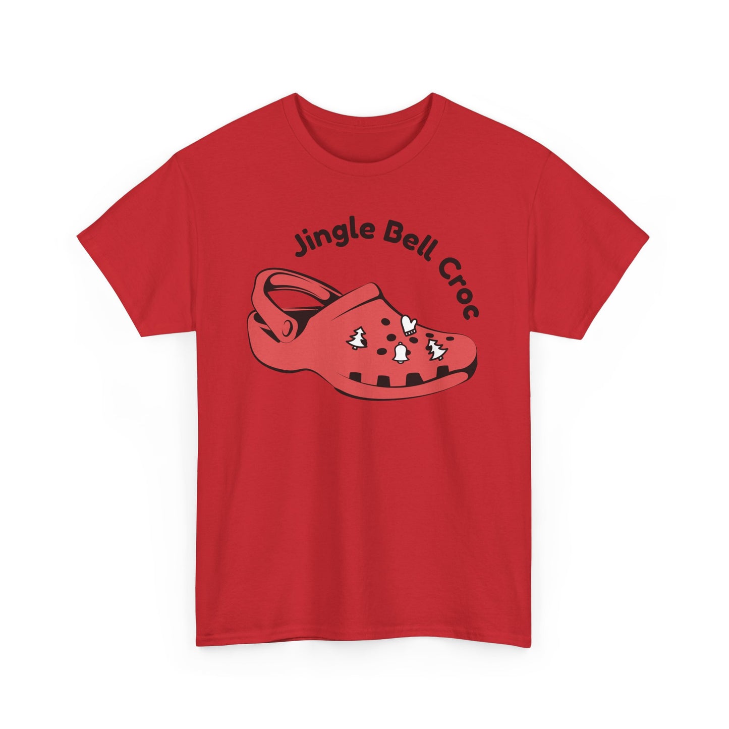 Jingle Bell Croc Short Sleeve Tee Shirt - Festive Fun for the Holidays