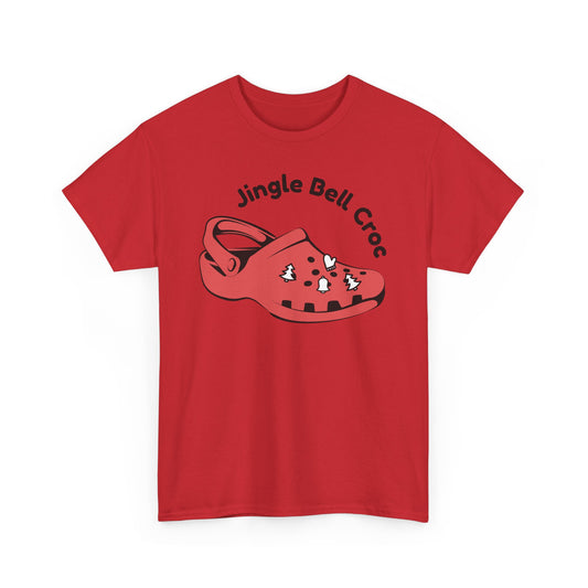 Jingle Bell Croc Short Sleeve Tee Shirt - Festive Fun for the Holidays