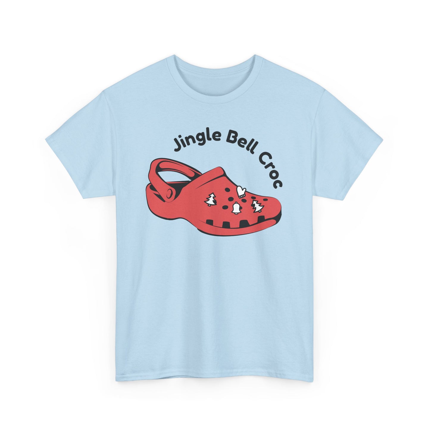 Jingle Bell Croc Short Sleeve Tee Shirt - Festive Fun for the Holidays