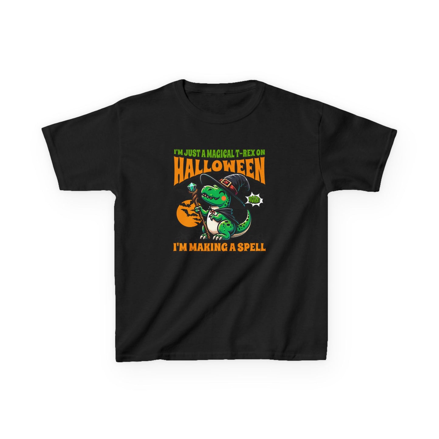 Kids Halloween Magical T-Rex Halloween T-Shirt