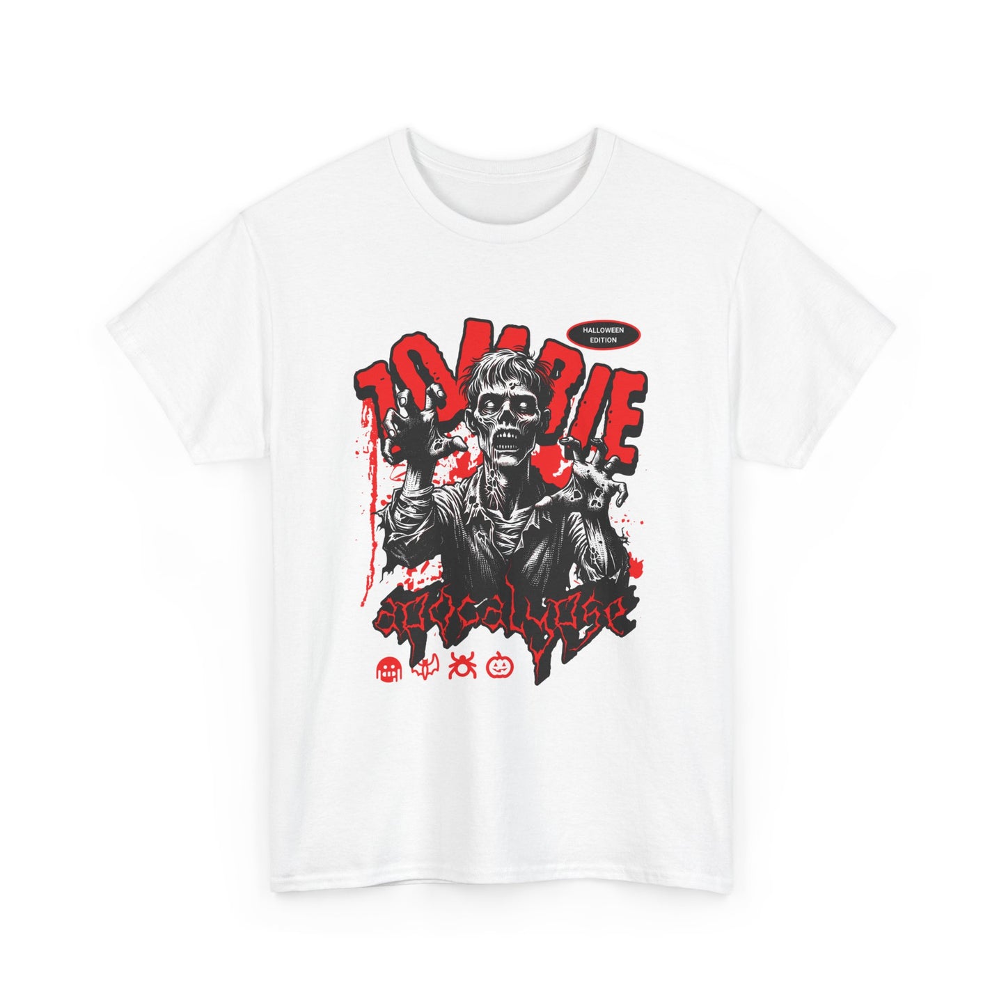 Zombie Apocalypse Short Sleeve Tee Shirt - A Haunting Halloween Tale