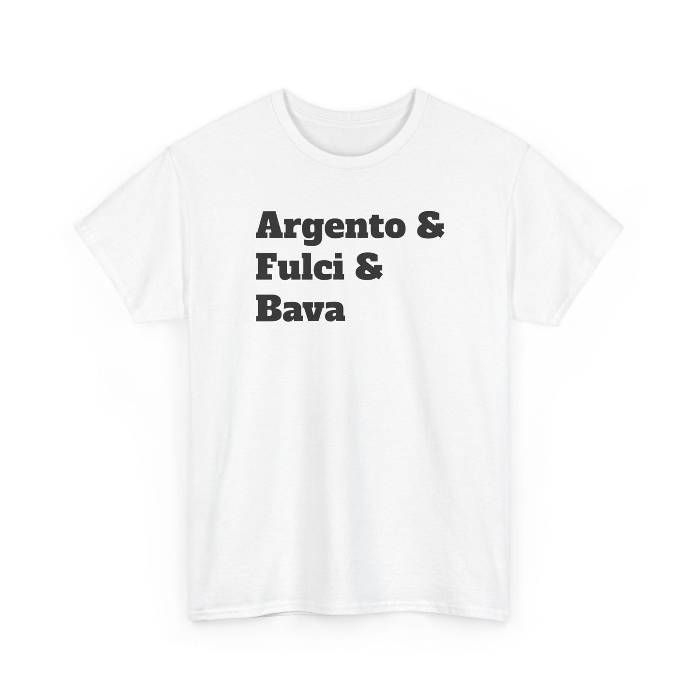 Italian Horror Directors T-Shirt – Tribute to Argento, Fulci and Bava