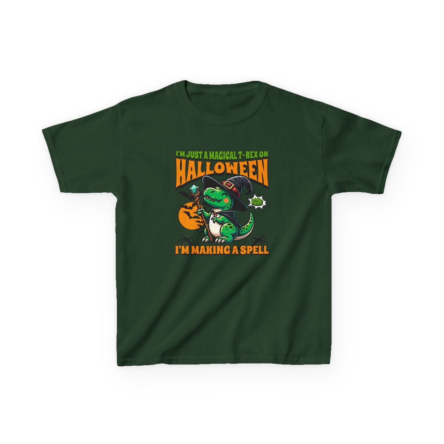 Kids Halloween Magical T-Rex Halloween T-Shirt