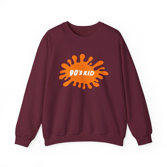 90’s Kid Crewneck Sweatshirt - A Nostalgic Tribute to Nickelodeon and the 90s