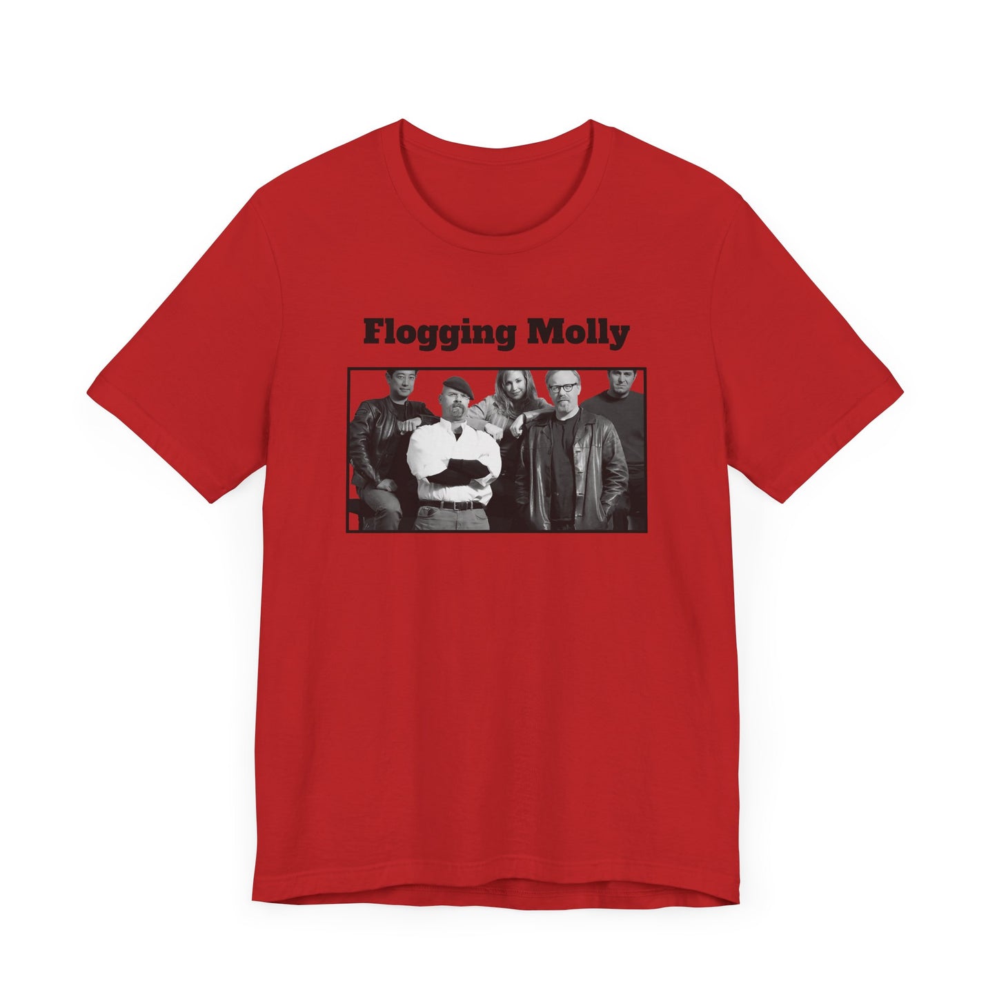 Mythbusters Flogging Molly Short Sleeve Tee Shirt - A Clever and Ironic Meme Tribute