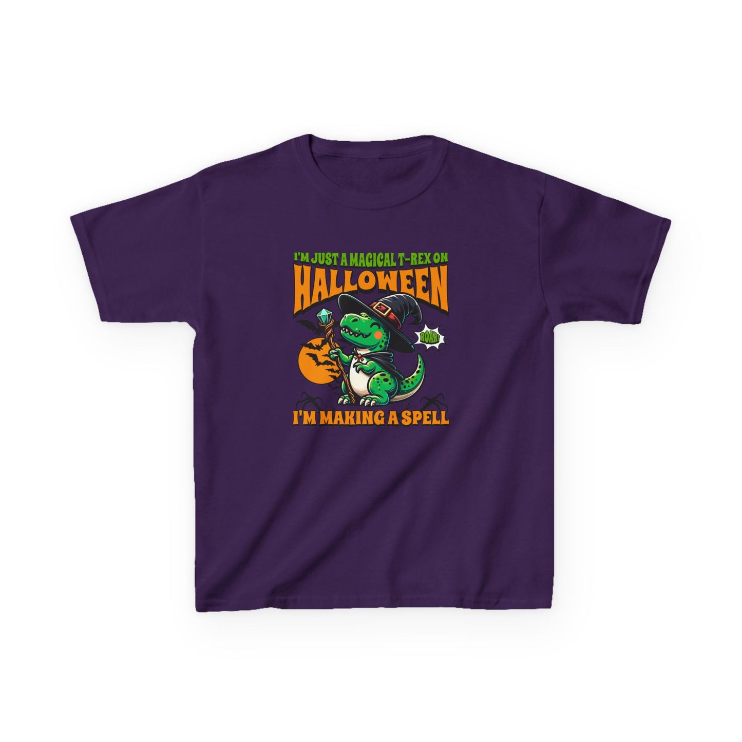 Kids Halloween Magical T-Rex Halloween T-Shirt