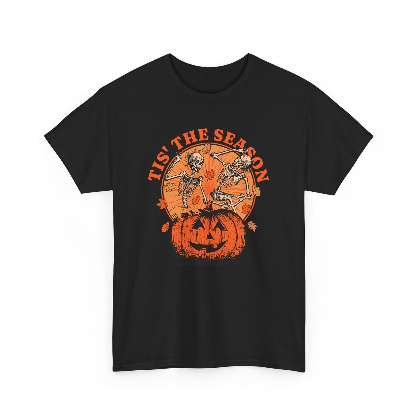 Tis the Season Halloween Tee – Fun and Festive Skeleton Graphic Shirt
