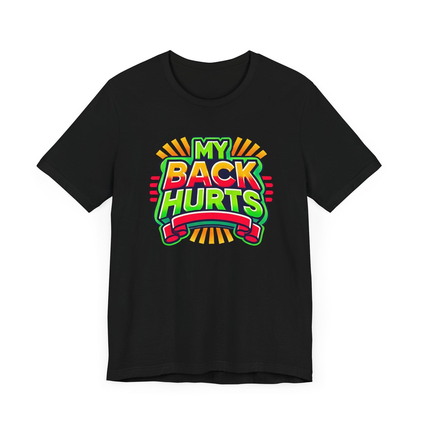 My Back Hurts Retro 80s Shirt – Nostalgic Cartoon-Inspired Design for 80s Kids