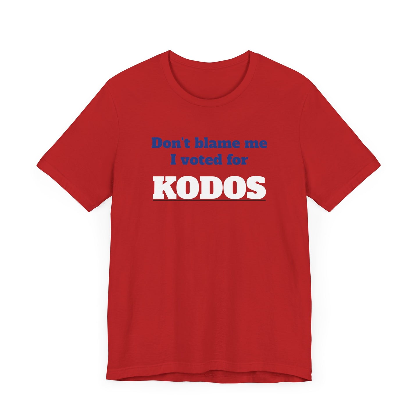 Don’t Blame Me I Voted for Kodos Short Sleeve Tee Shirt - A Hilarious Pop Culture Throwback