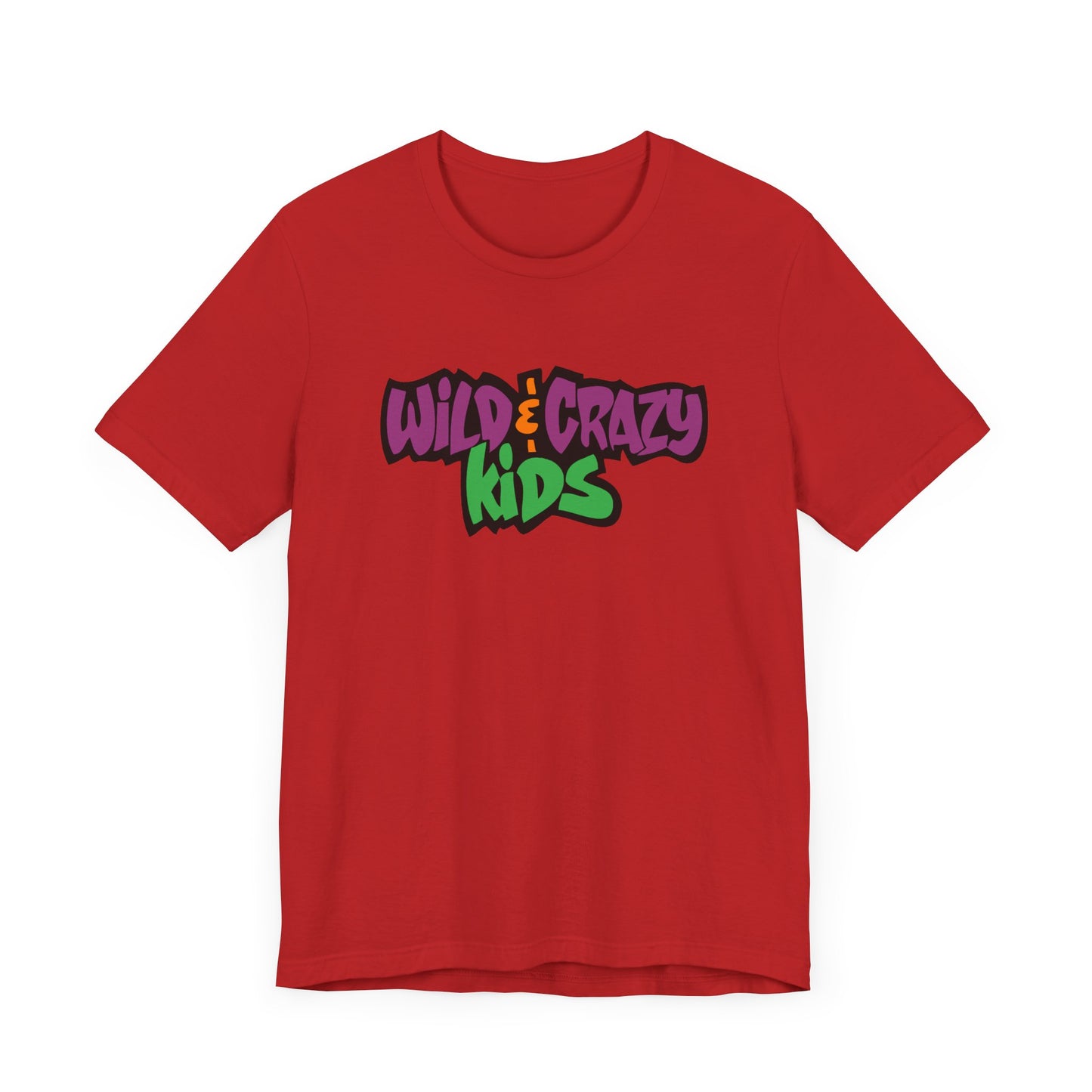 Wild and Crazy Kids Short Sleeve Tee Shirt - A Nostalgic Throwback for 80s and 90s Fans