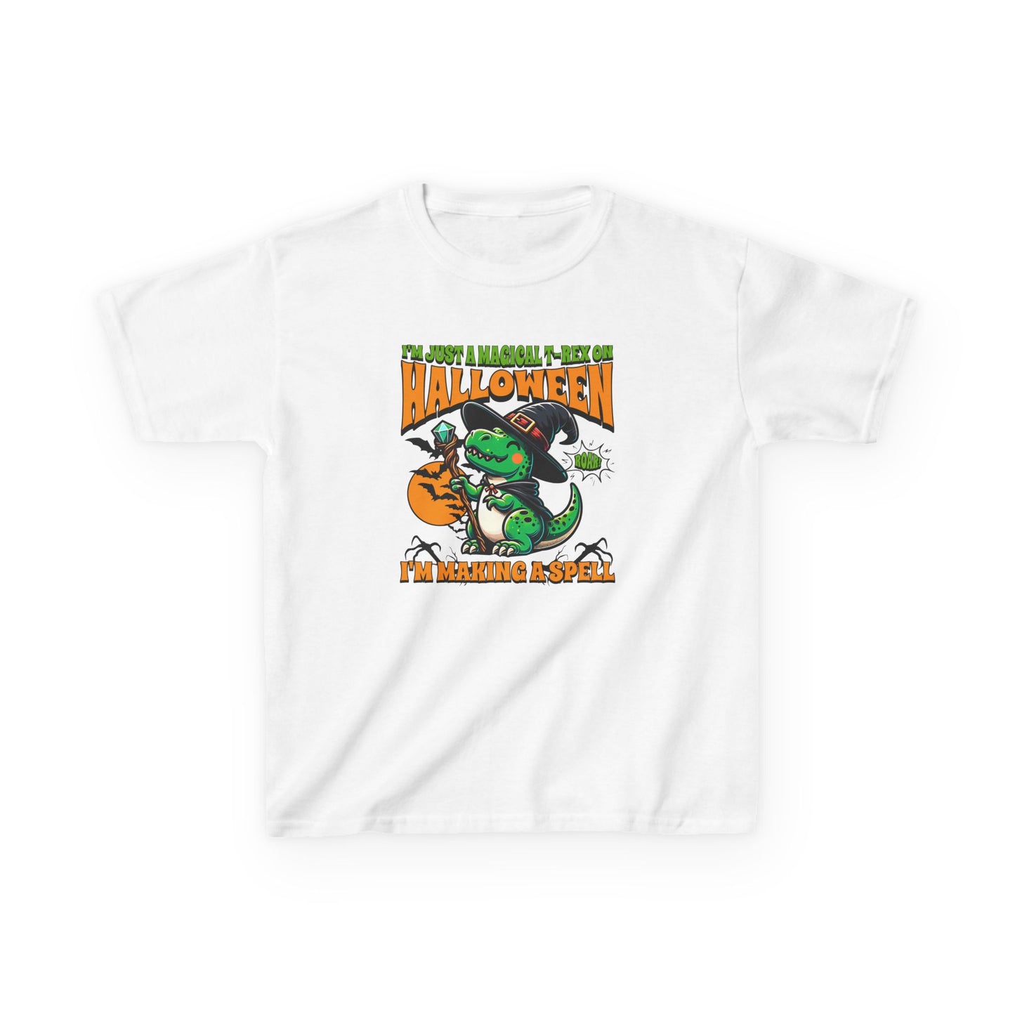 Kids Halloween Magical T-Rex Halloween T-Shirt