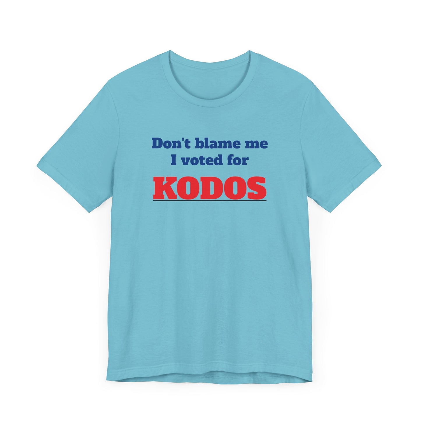 Don’t Blame Me I Voted for Kodos Short Sleeve Tee Shirt - A Hilarious Pop Culture Throwback