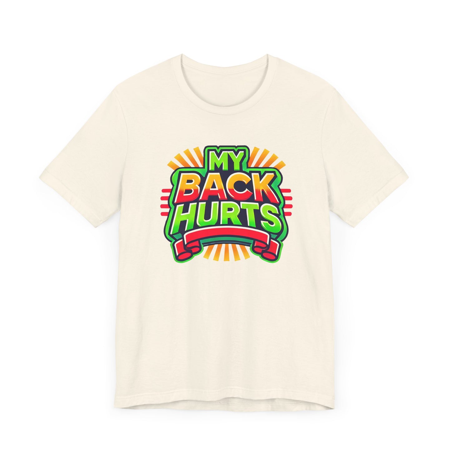 My Back Hurts Retro 80s Shirt – Nostalgic Cartoon-Inspired Design for 80s Kids