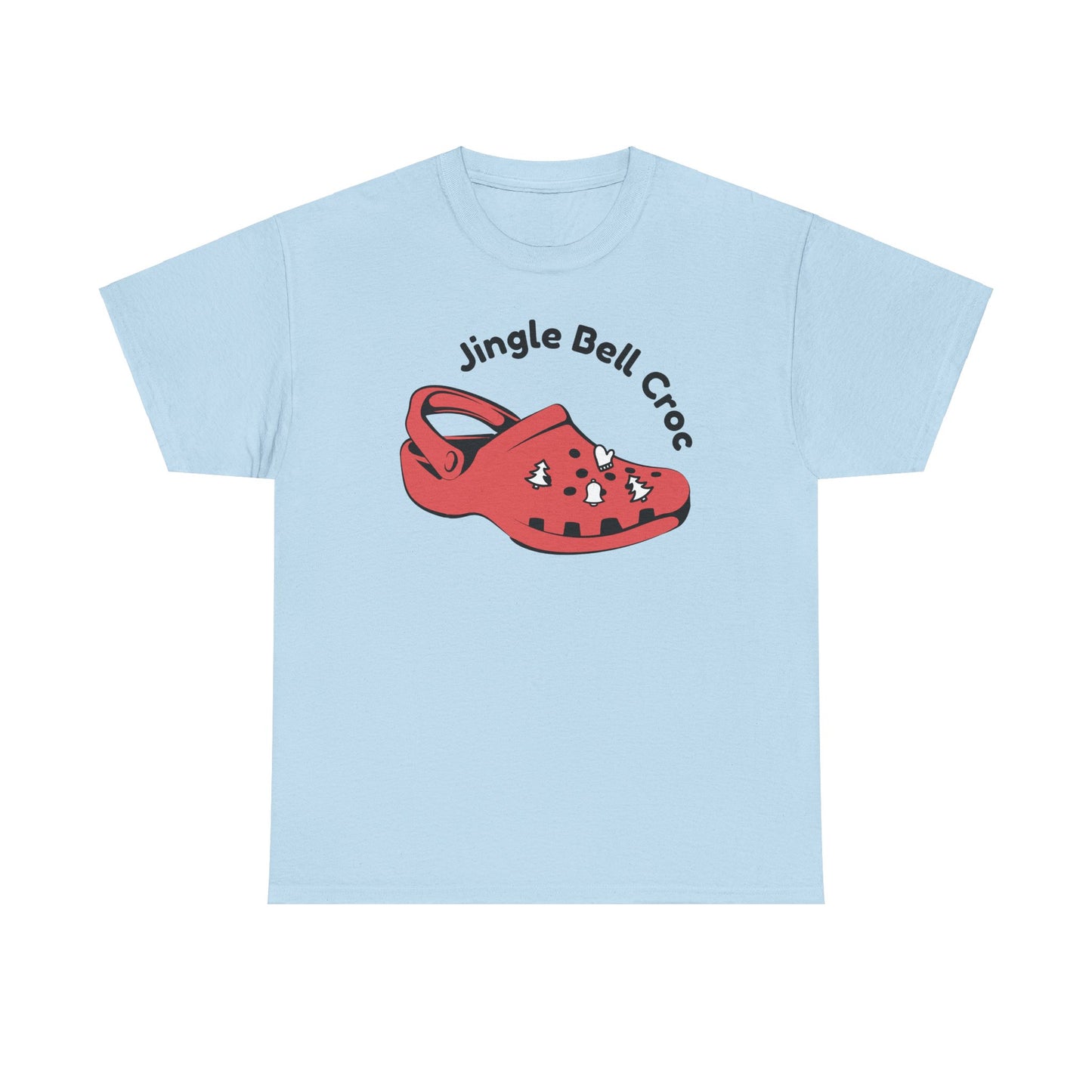Jingle Bell Croc Short Sleeve Tee Shirt - Festive Fun for the Holidays