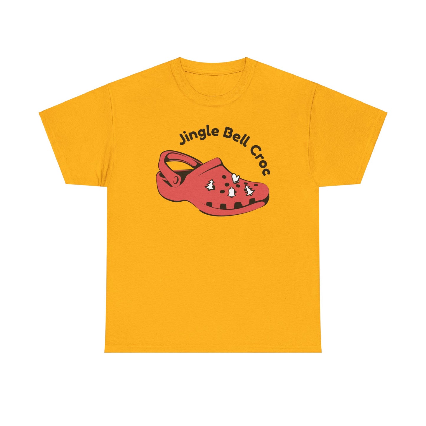 Jingle Bell Croc Short Sleeve Tee Shirt - Festive Fun for the Holidays