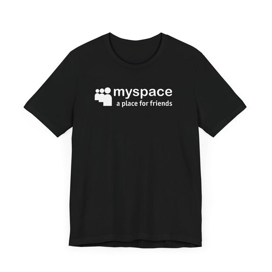 Myspace Social Media Short Sleeve Tee Shirt - A Throwback to the Good Old Days