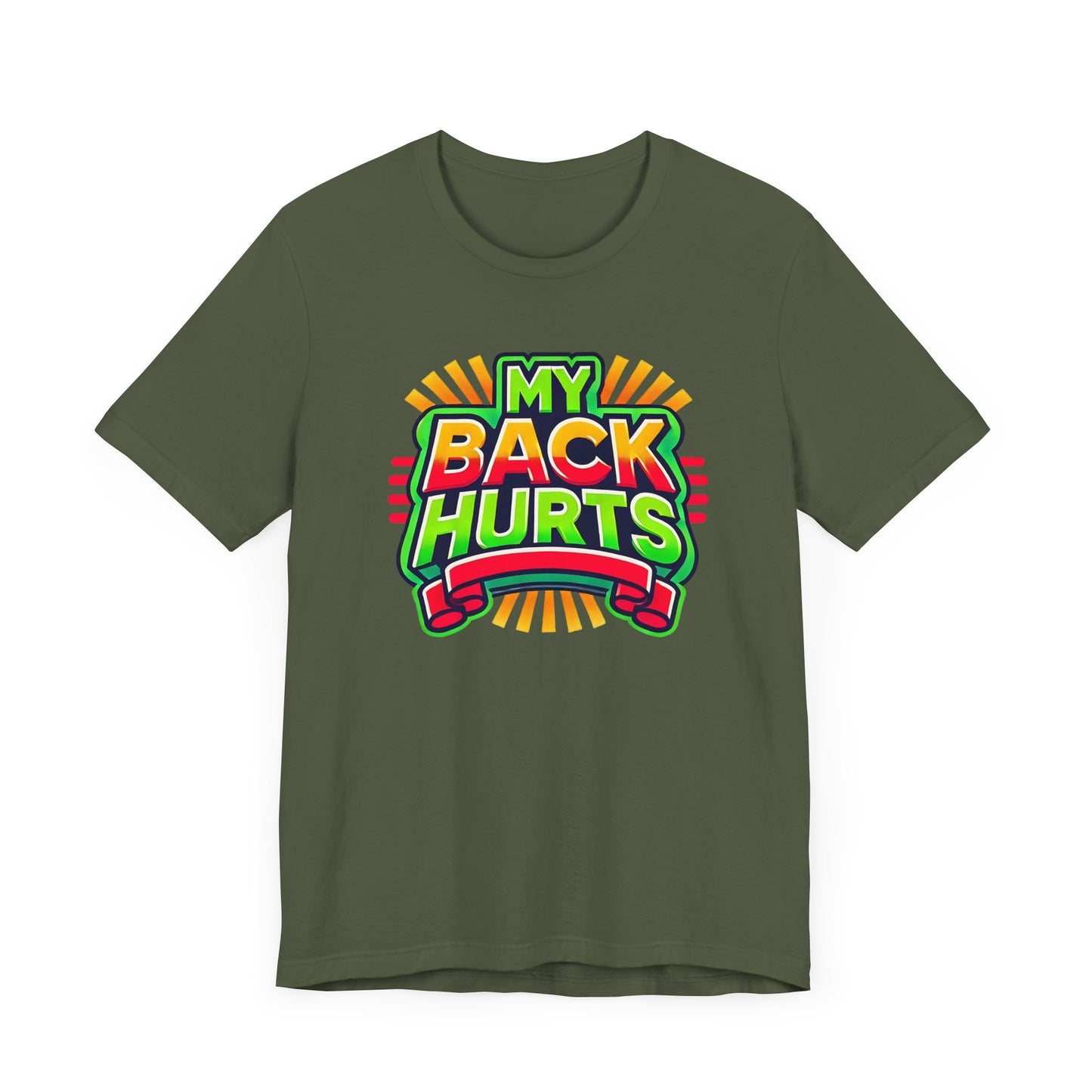 My Back Hurts Retro 80s Shirt – Nostalgic Cartoon-Inspired Design for 80s Kids