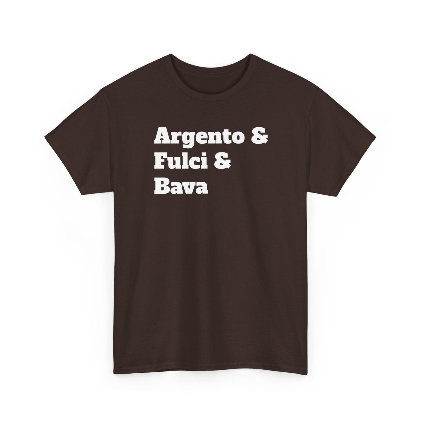 Italian Horror Directors T-Shirt – Tribute to Argento, Fulci and Bava