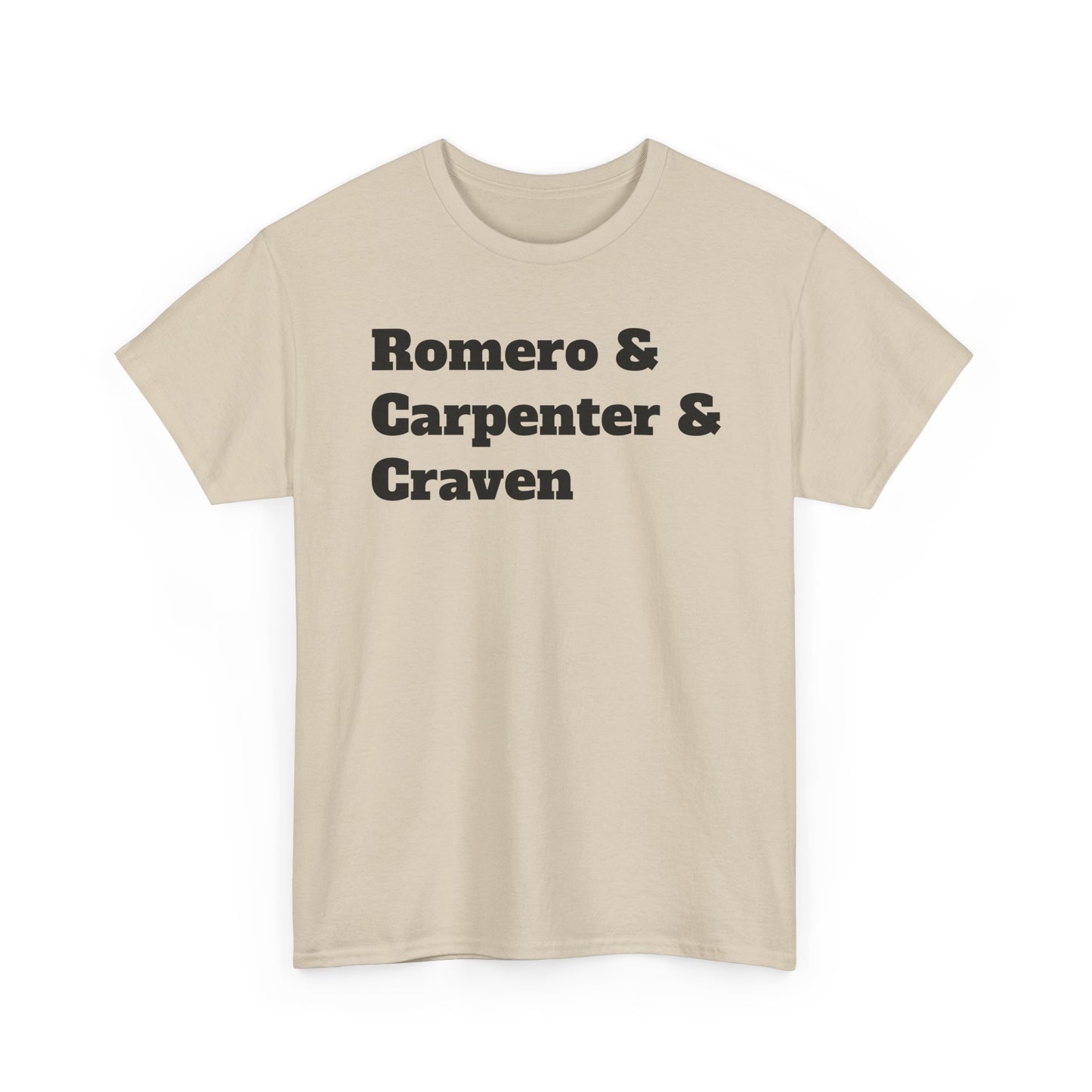 American Horror Directors T-Shirt – Tribute to Romero, Carpenter, and Craven