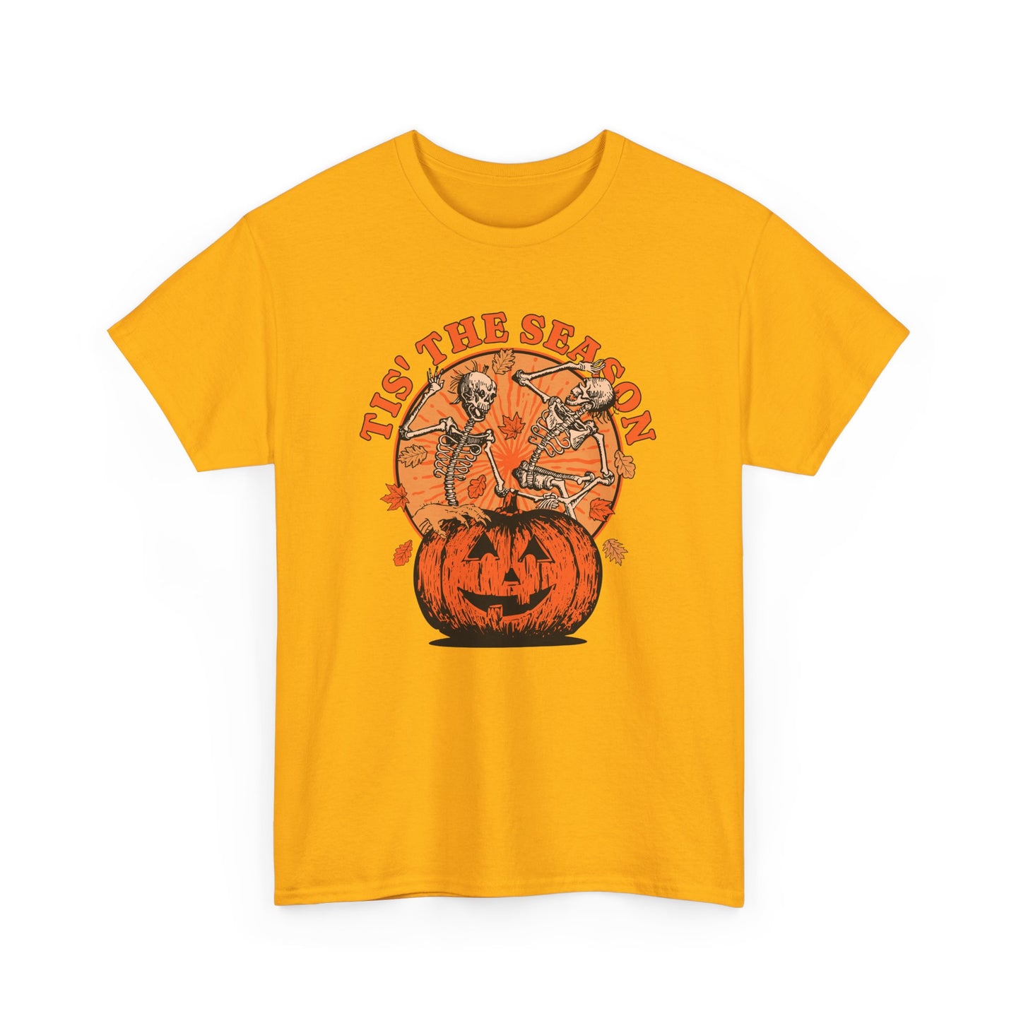 Tis the Season Halloween Tee – Fun and Festive Skeleton Graphic Shirt