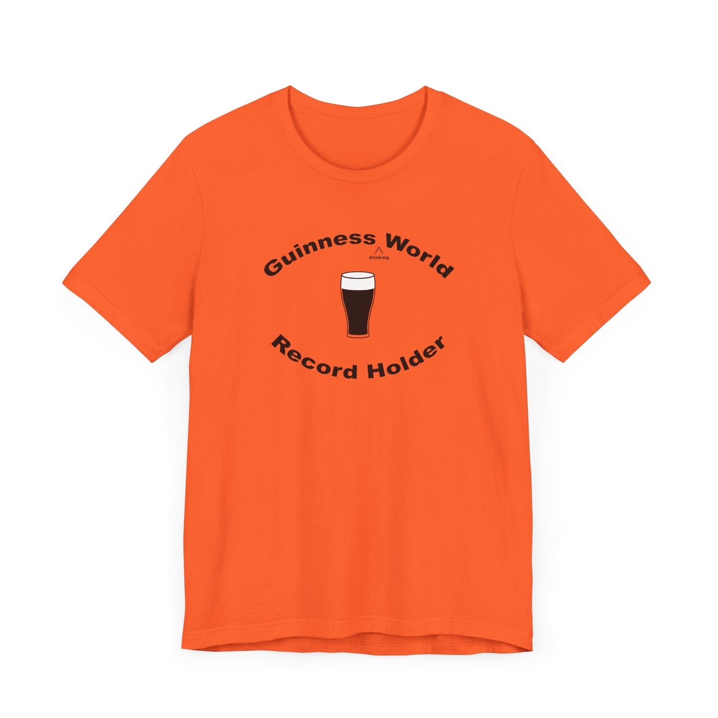 Guinness Drinking World Record Holder Short Sleeve Tee Shirt - For the Ultimate Brew Champion
