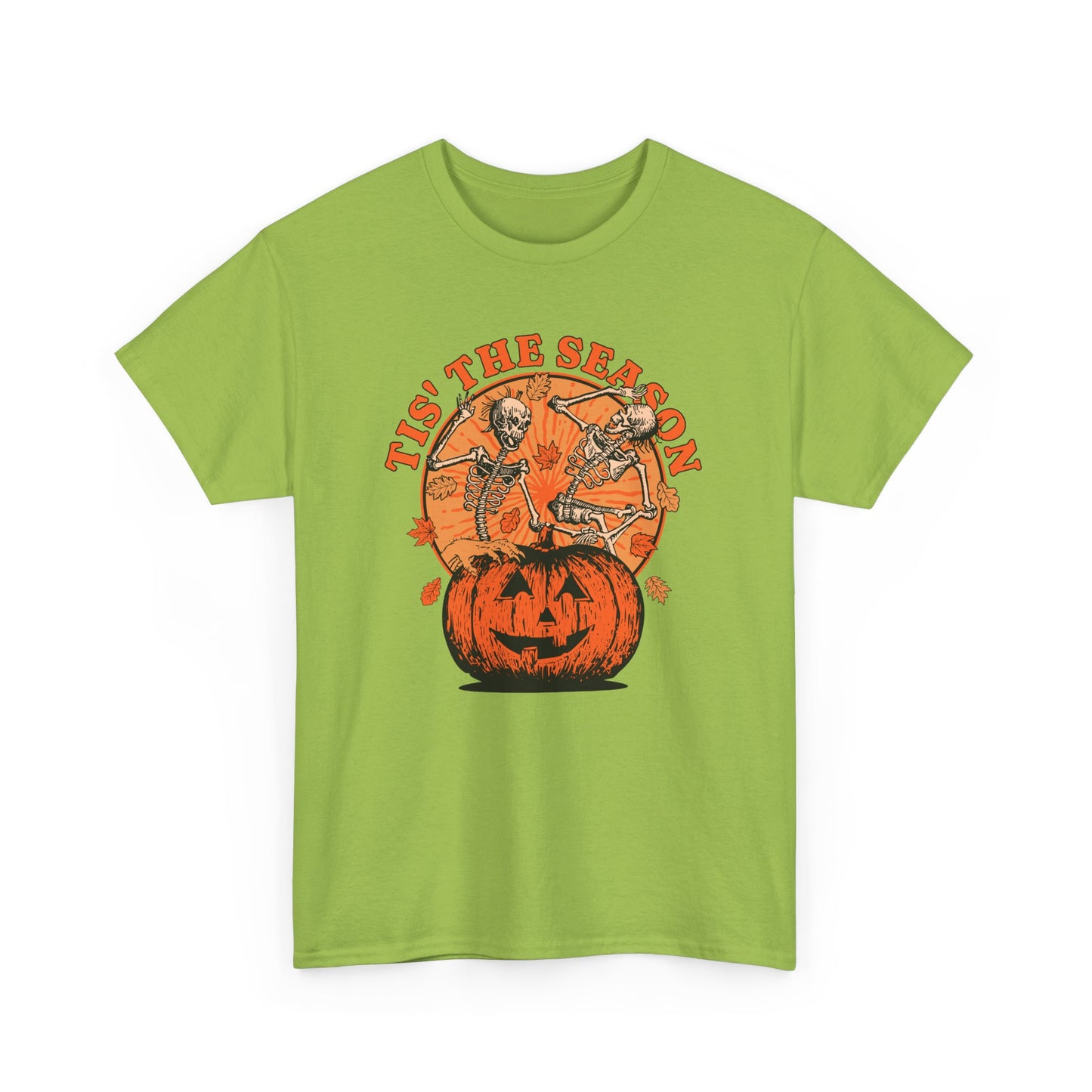 Tis the Season Halloween Tee – Fun and Festive Skeleton Graphic Shirt