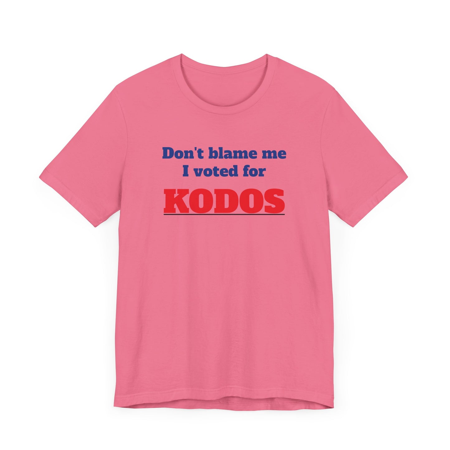 Don’t Blame Me I Voted for Kodos Short Sleeve Tee Shirt - A Hilarious Pop Culture Throwback