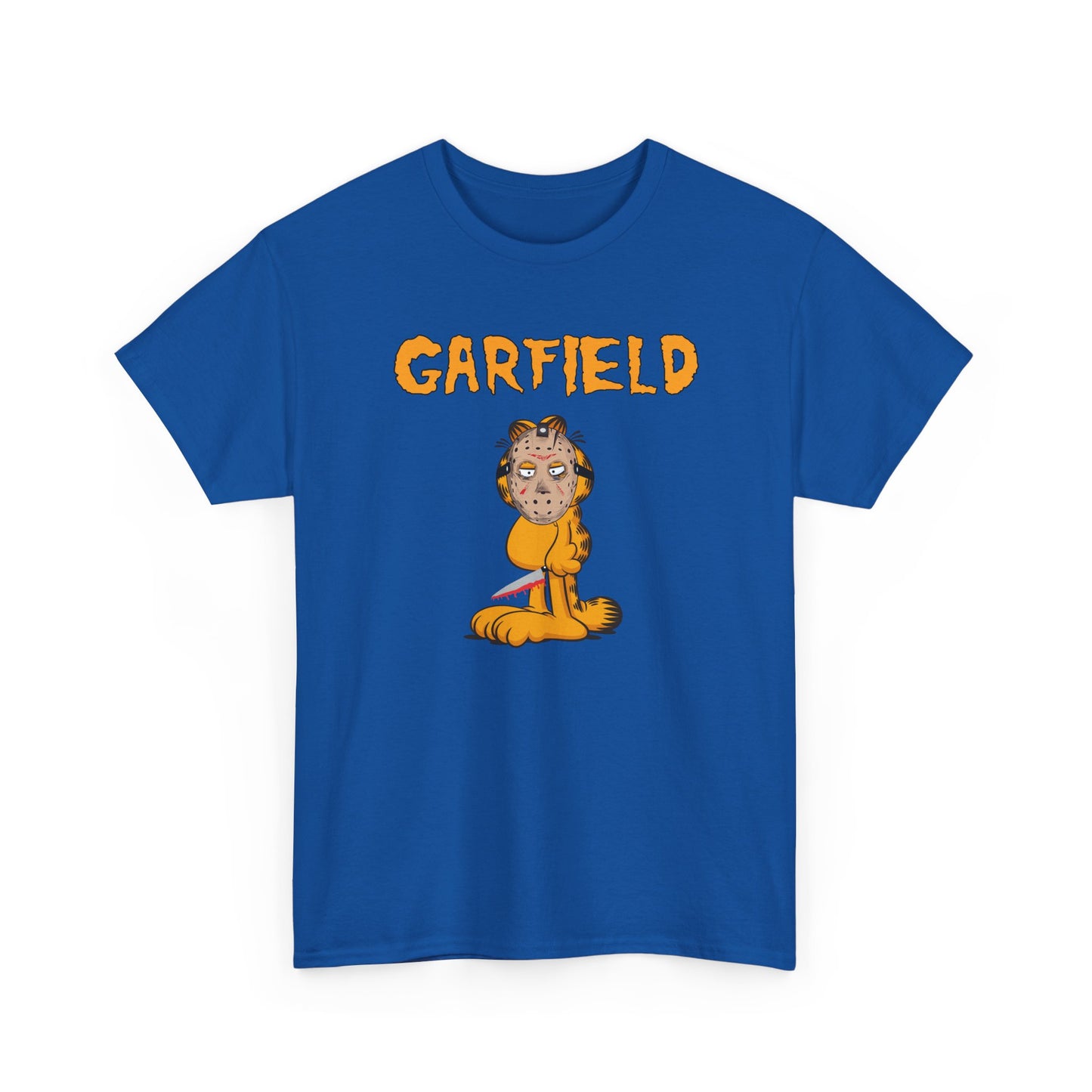 Orange Halloween Killer Cat T-Shirt