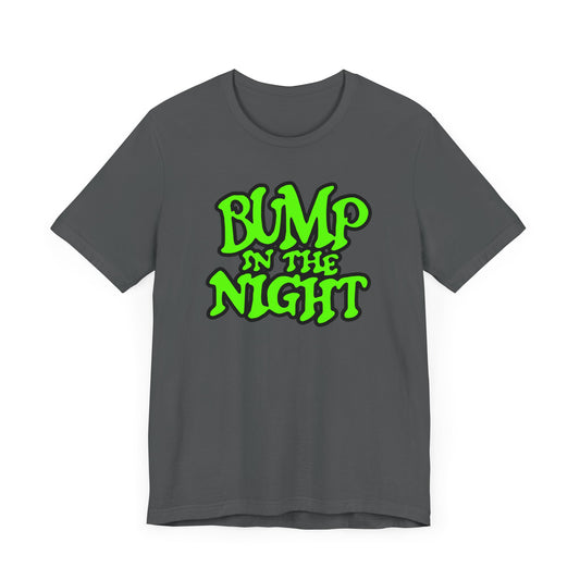 Bump in the Night Short Sleeve Tee Shirt - A Nostalgic Nod to 90s Claymation