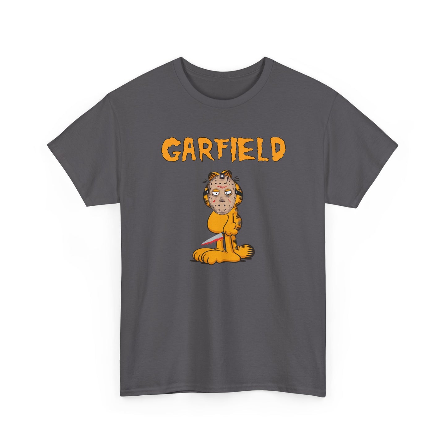 Orange Halloween Killer Cat T-Shirt