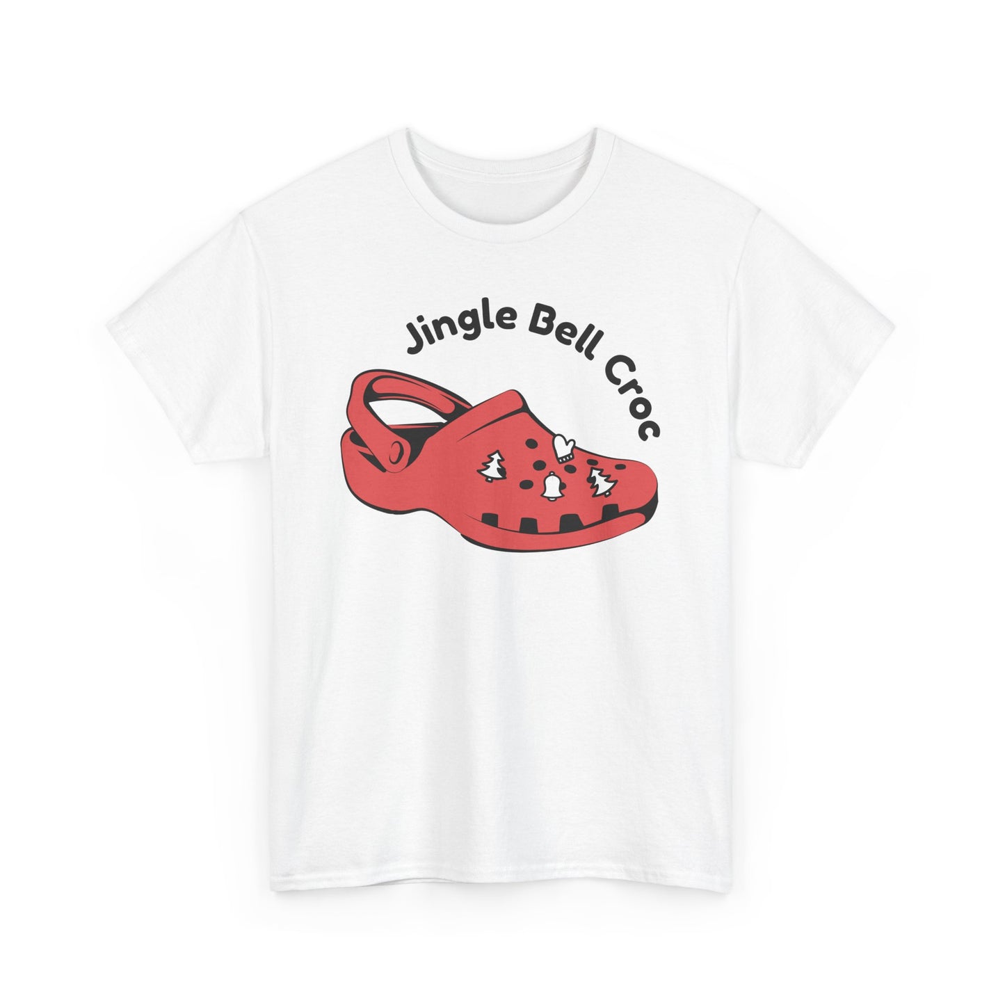 Jingle Bell Croc Short Sleeve Tee Shirt - Festive Fun for the Holidays