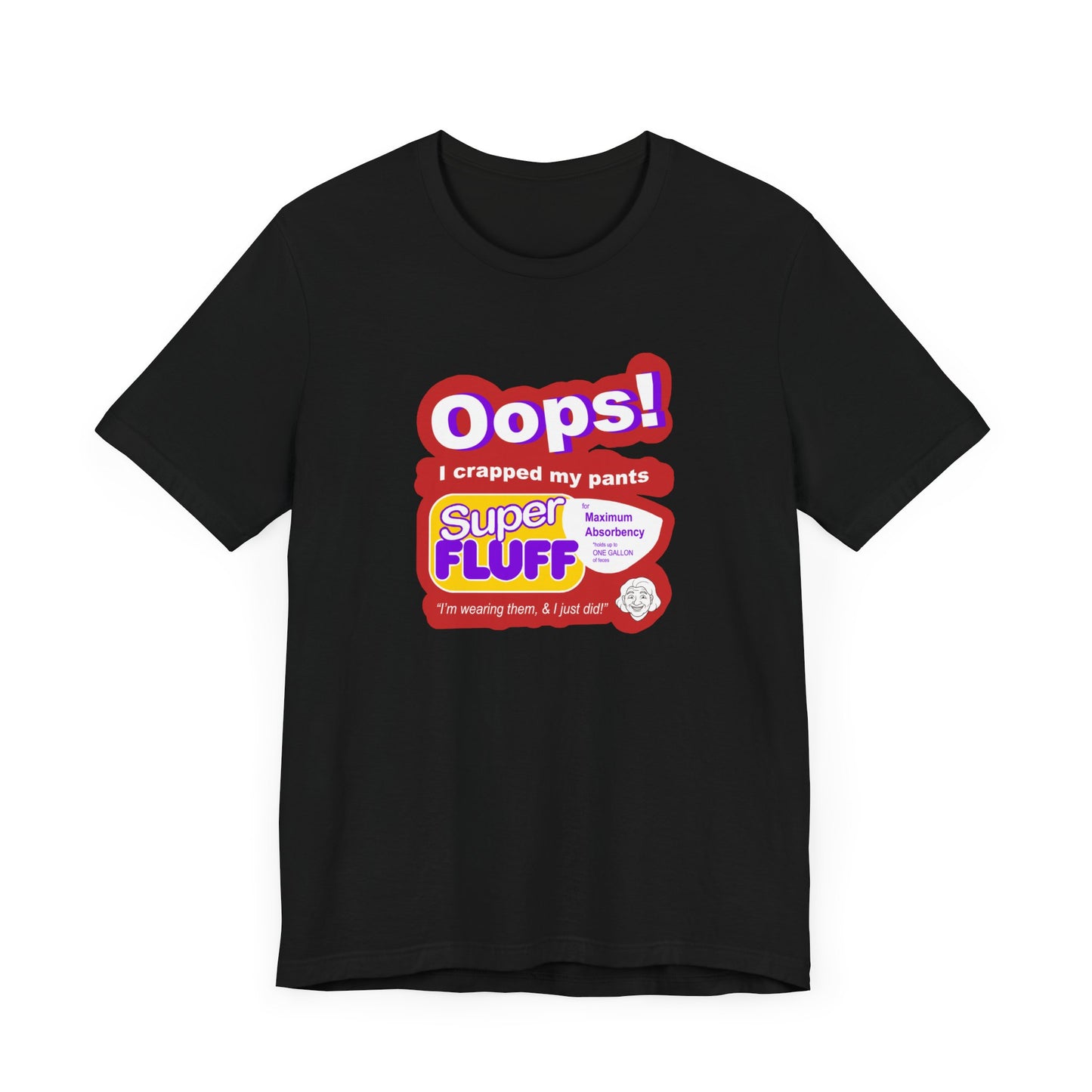 Oops I Crapped My Pants Short Sleeve Tee Shirt - A Hilarious Tribute to 90s SNL