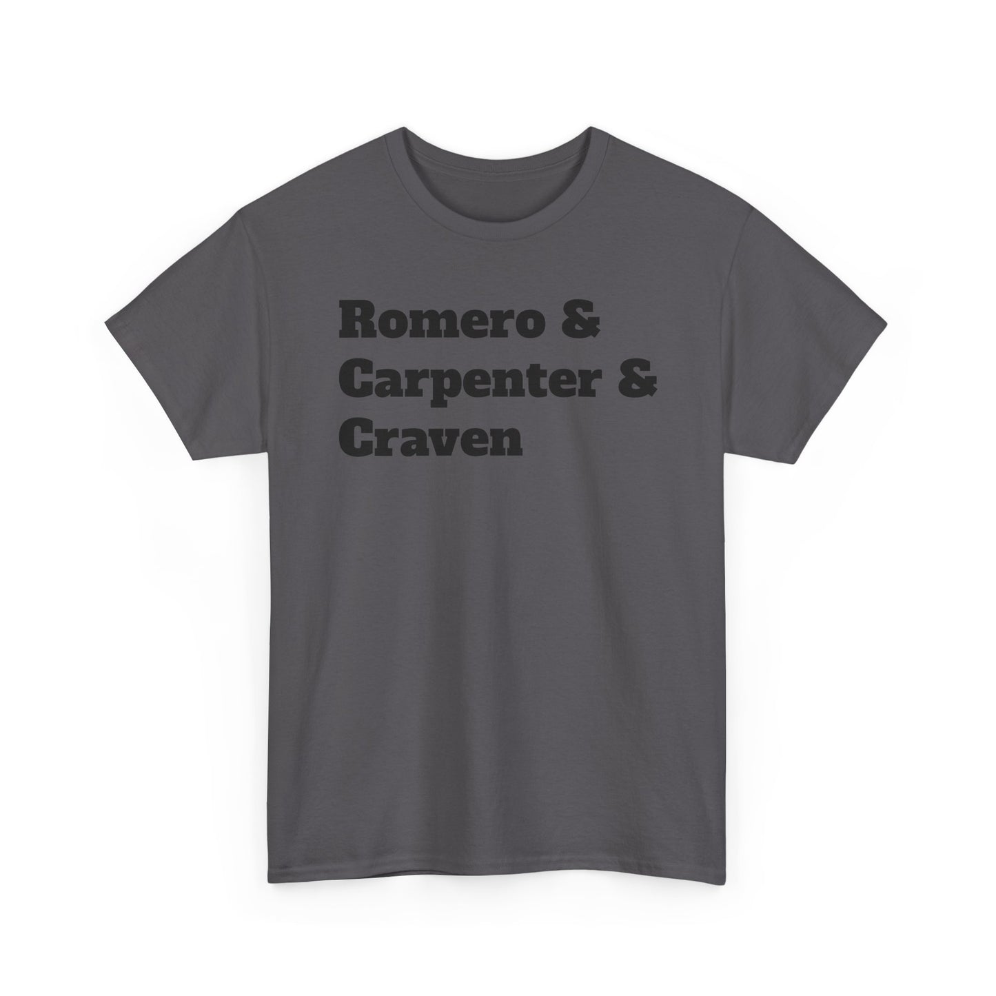 American Horror Directors T-Shirt – Tribute to Romero, Carpenter, and Craven