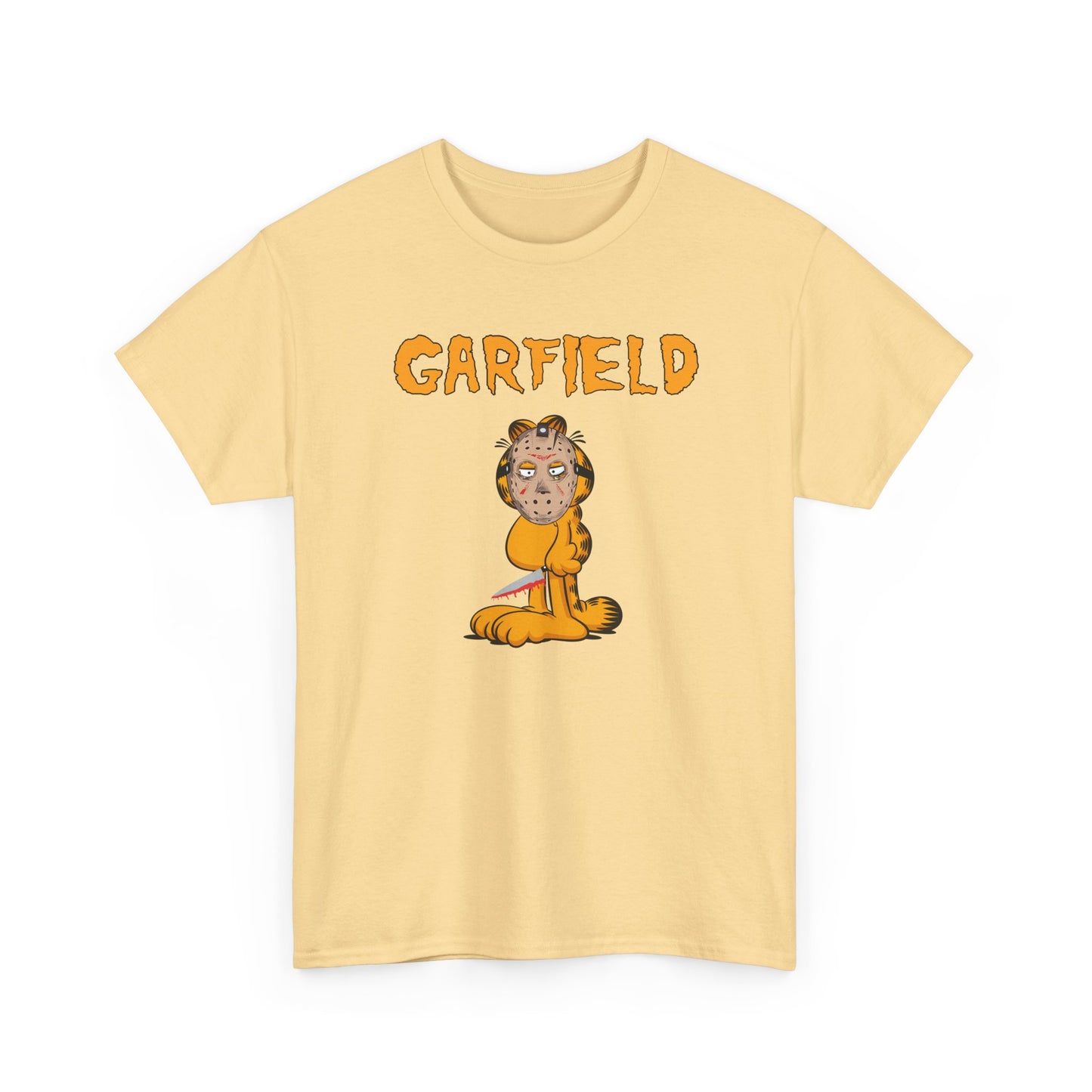Orange Halloween Killer Cat T-Shirt