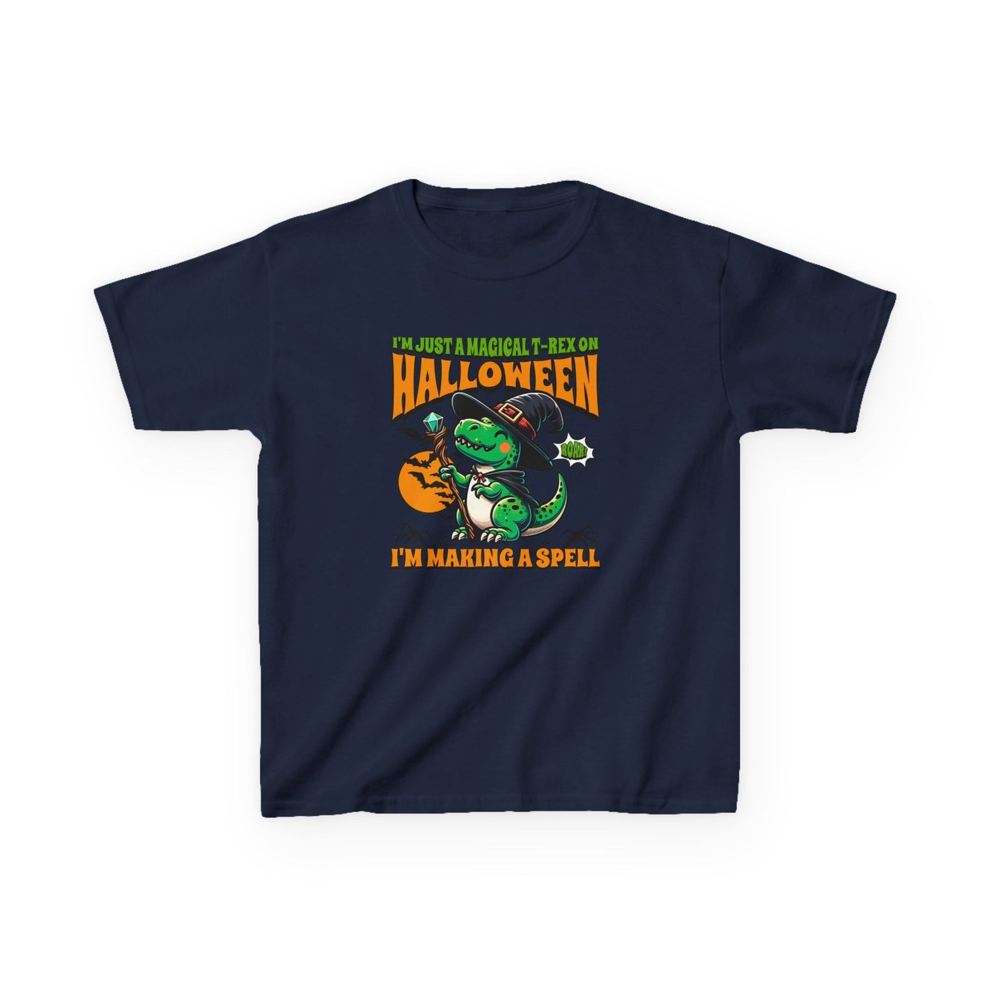 Kids Halloween Magical T-Rex Halloween T-Shirt