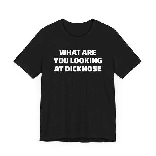 Teen Wolf What Are You Looking At Dicknose Short Sleeve Tee Shirt - A Legendary 80s Movie Tribute