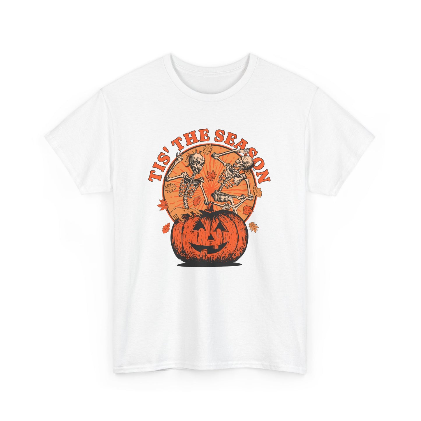 Tis the Season Halloween Tee – Fun and Festive Skeleton Graphic Shirt