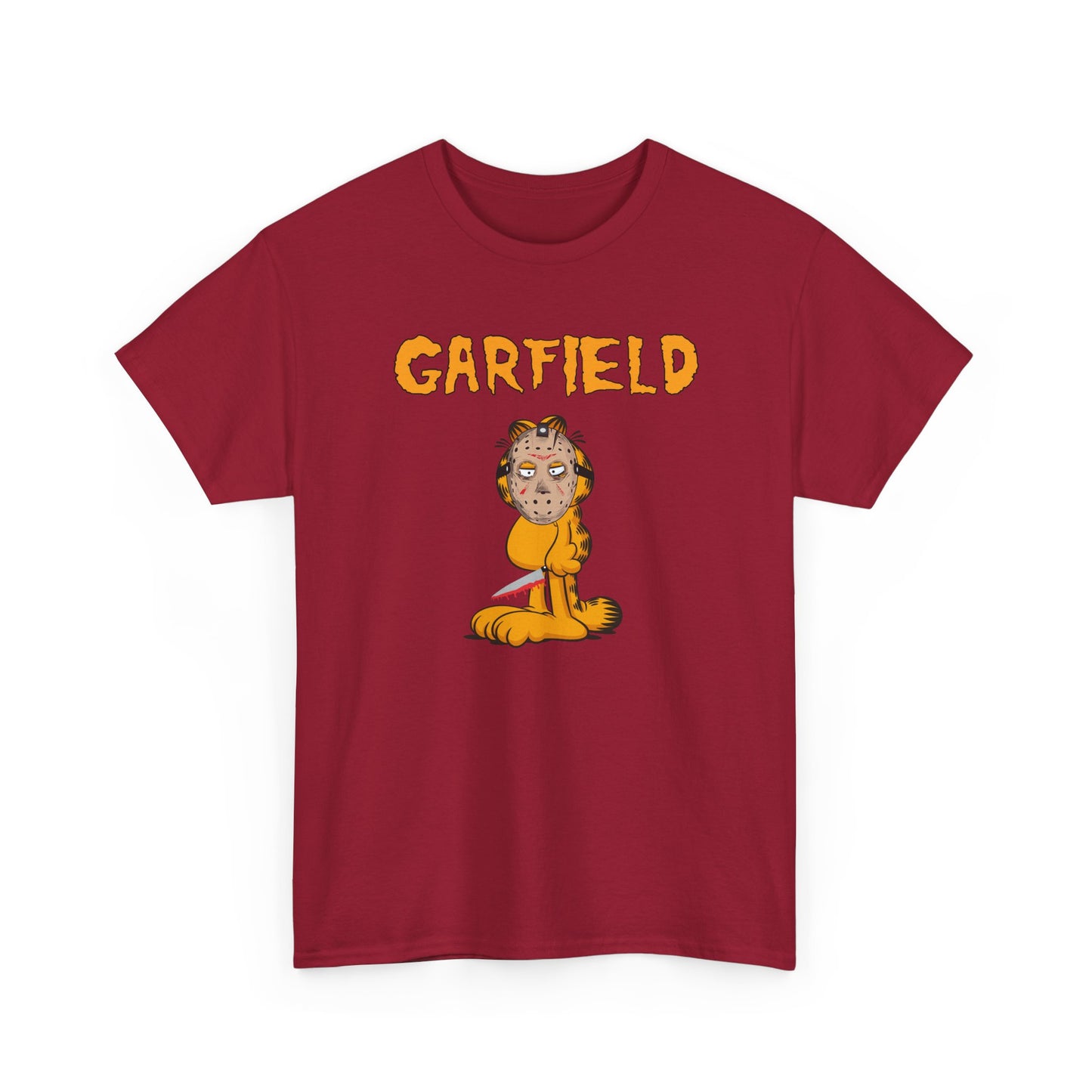 Orange Halloween Killer Cat T-Shirt