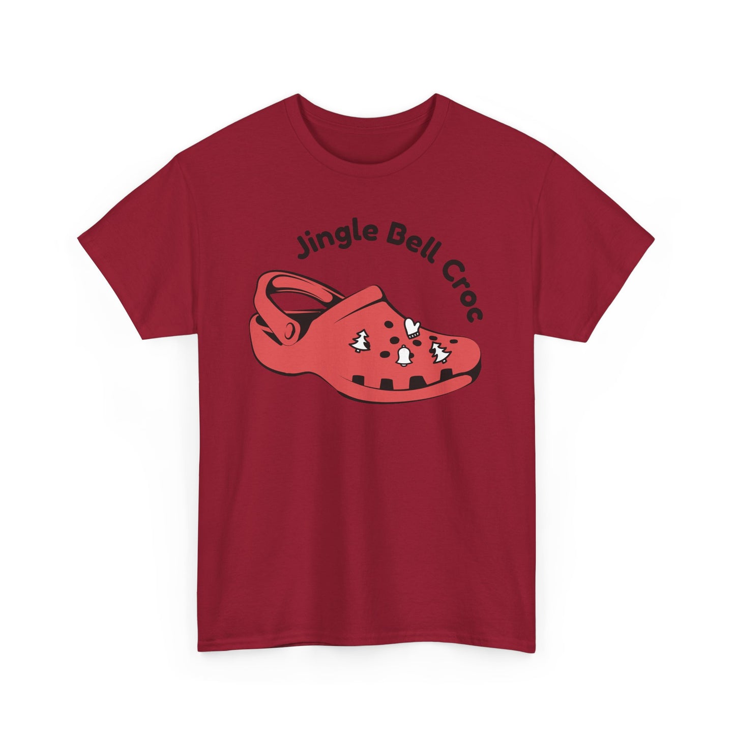 Jingle Bell Croc Short Sleeve Tee Shirt - Festive Fun for the Holidays