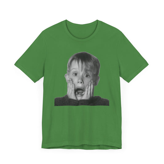 Home Alone Kevin McCallister Short Sleeve Tee Shirt - A Nostalgic Holiday Classic
