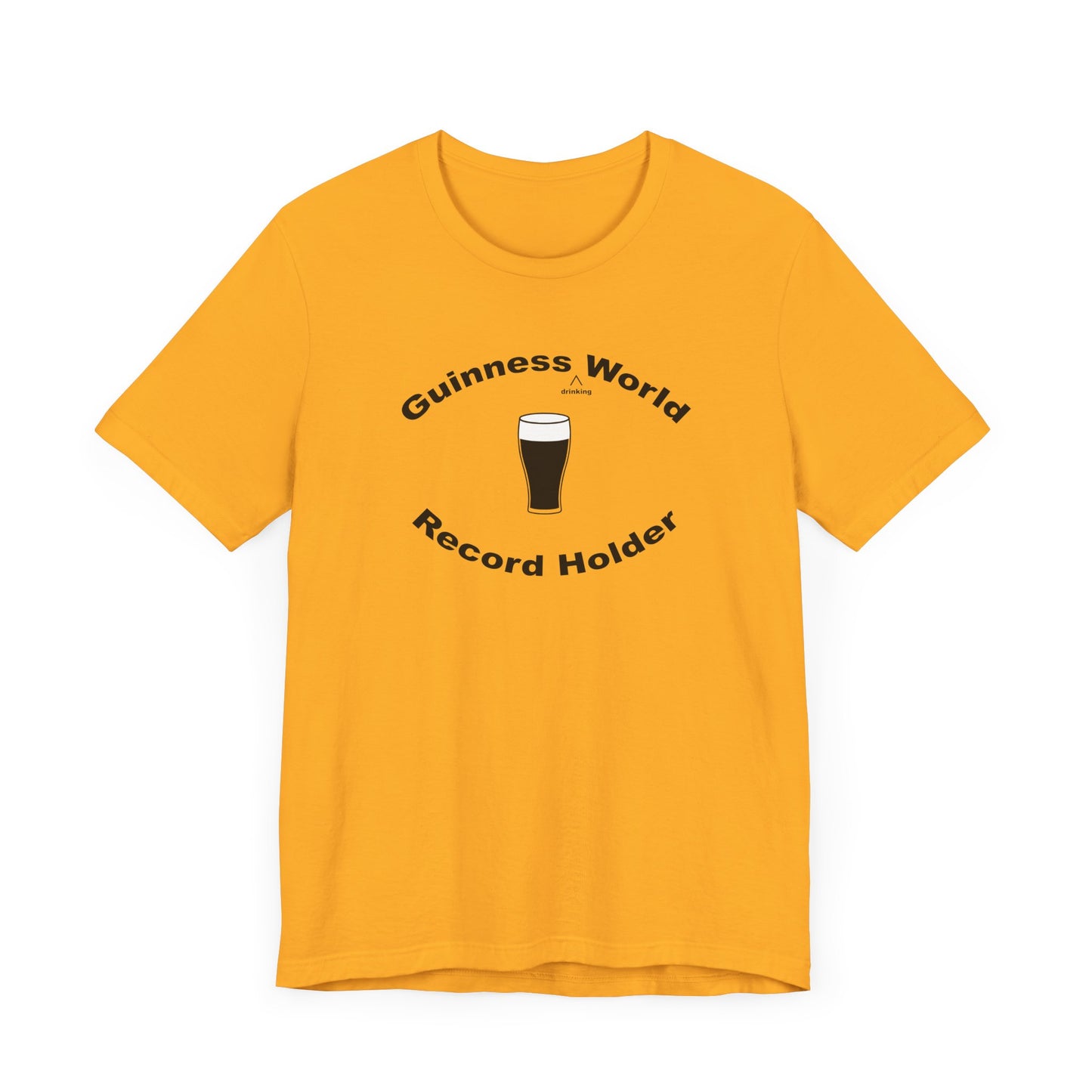 Guinness Drinking World Record Holder Short Sleeve Tee Shirt - For the Ultimate Brew Champion