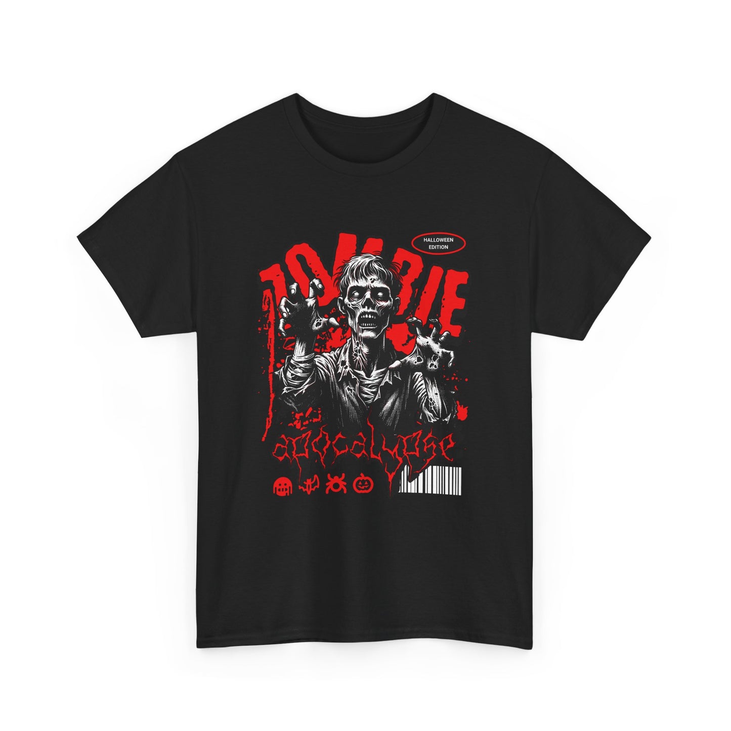 Zombie Apocalypse Short Sleeve Tee Shirt - A Haunting Halloween Tale