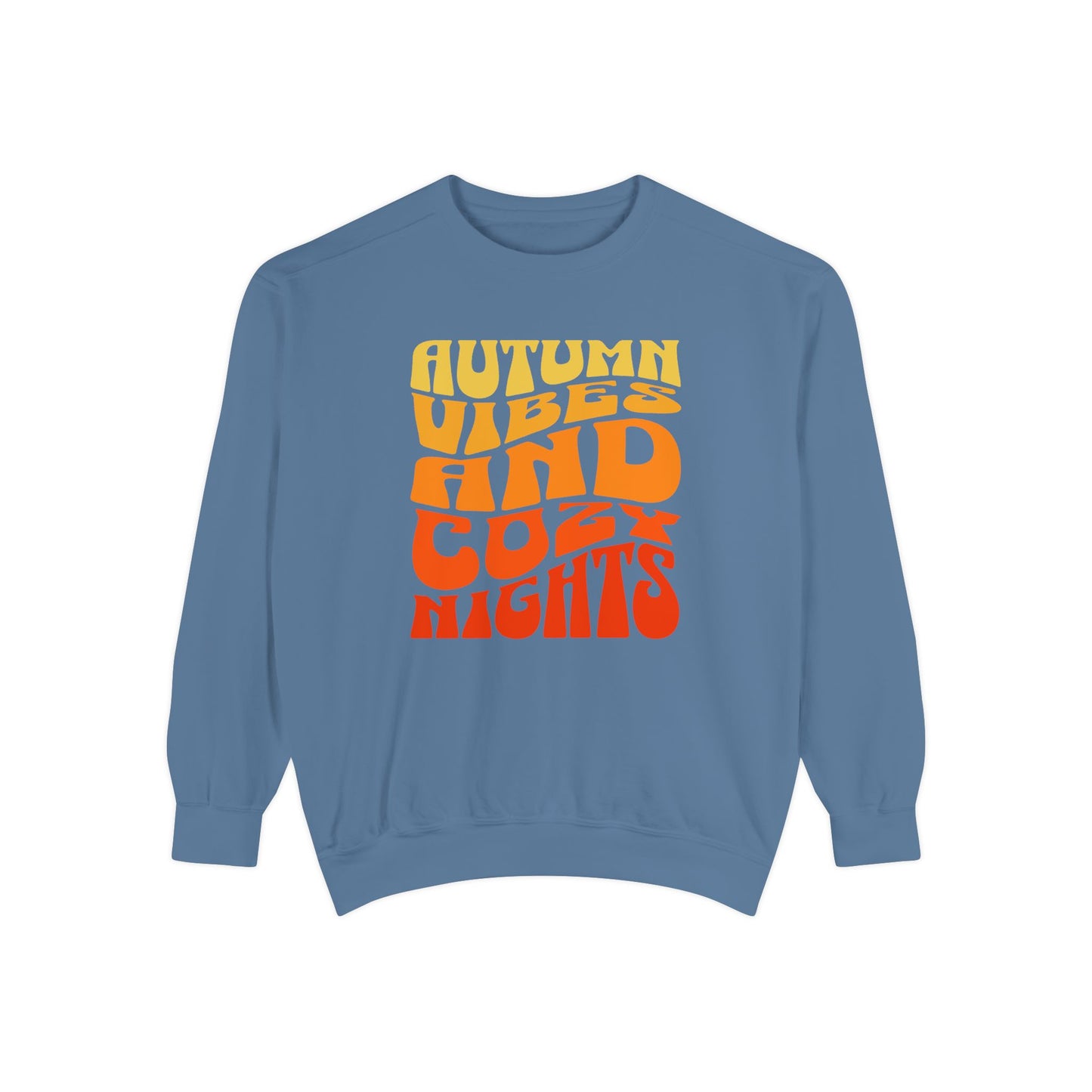 Autumn Vibes and Cozy Nights Comfort Colors Sweatshirt